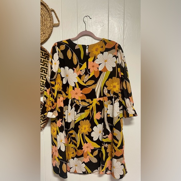 Retro Floral Who What Wear Dress Size Large - Picture 3 of 5